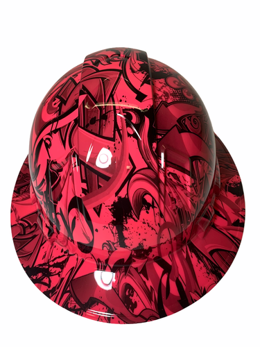 Hydro Dipped Hard Hat Ridgeline Full Brim Custom Pink Graffiti - 第 1/7 張圖片