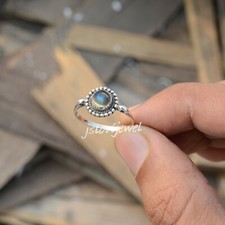Labradorite Gemstone 925 Sterling Silver Unique Design Ring Women Jewelry