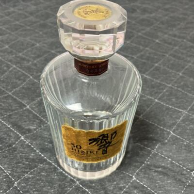 Empty Whisky Bottle Suntory Whisky Hibiki 30 Years Aged From Japan