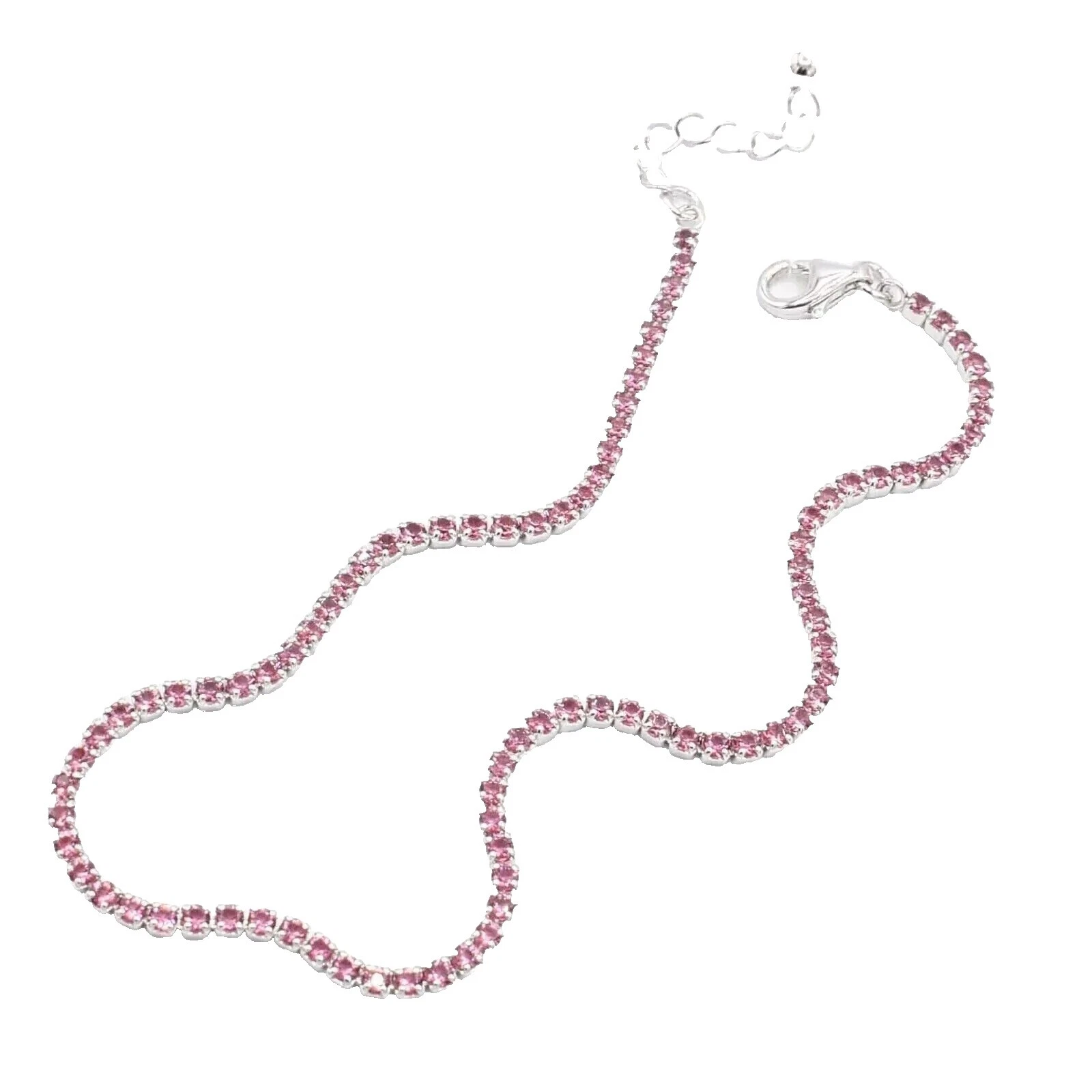 Ruby Tornozeleiras de Prata Esterlina