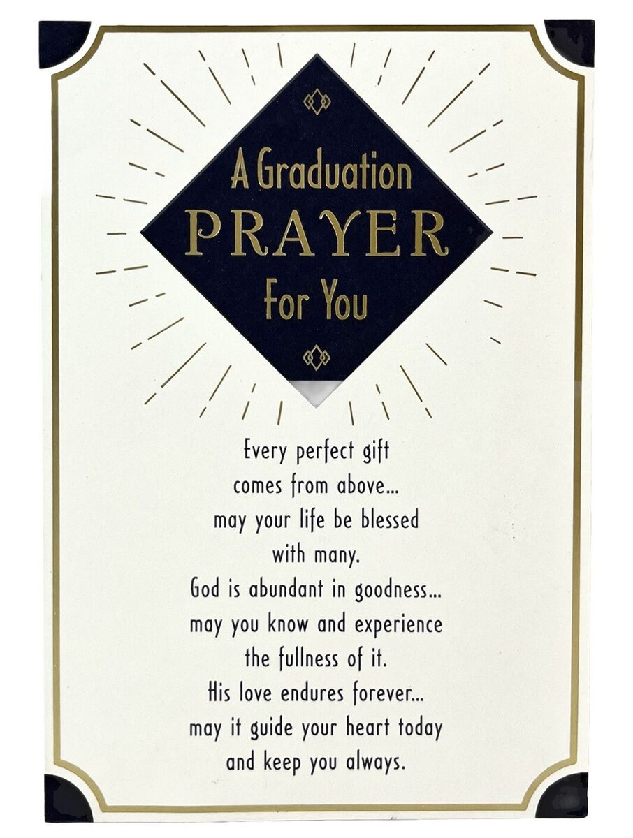 A Graduate's Prayer Card A Graduate's Prayer Card
