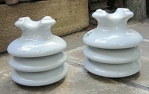 SINGLE VINTAGE WHITE NGK JAPAN 82 PORCELAIN POST INSULATOR NEW OLD STOCK - Picture 7 of 10