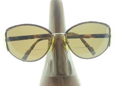Vintage Nina Ricci Marbled Gold Metallic Round Sunglasses FRAMES ONLY