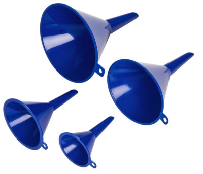 Blue Spot Tools 4-teiliges Trichterset 50 mm 75 mm 95 mm 115 mm Durchmesser ABS Kunststoff