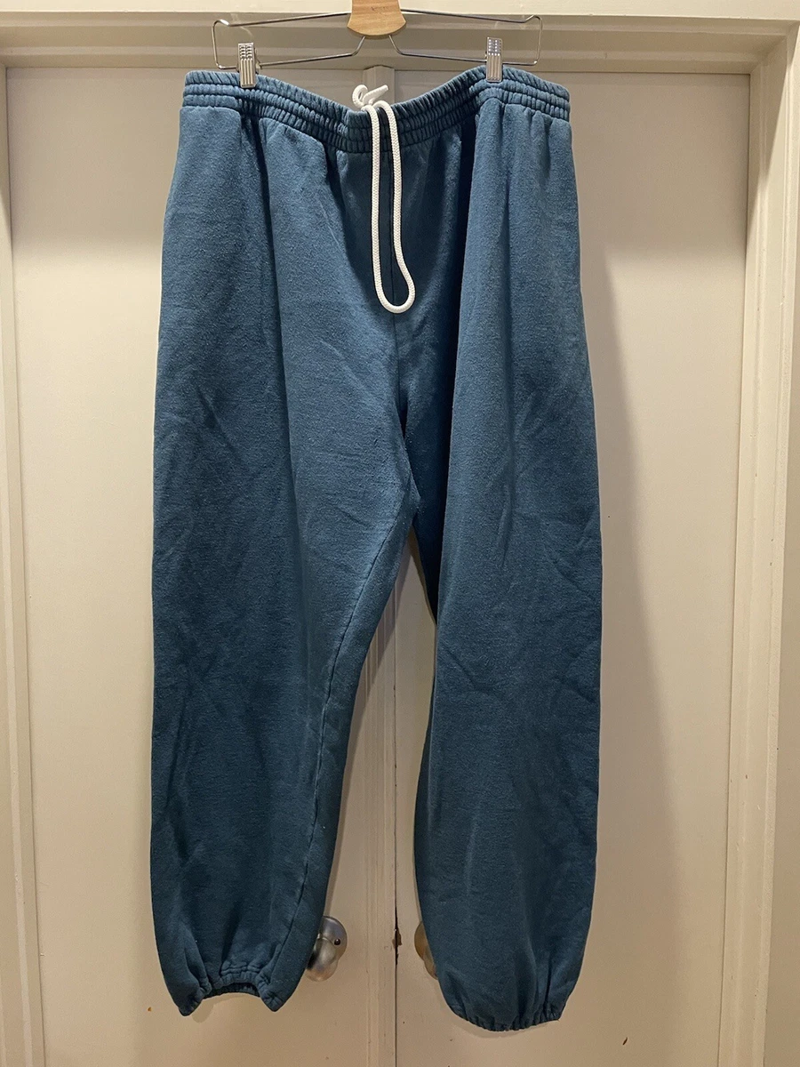 VTG Fruit Of The Loom Blank Jogger Sweatpants 2XL Powder Blue eBay