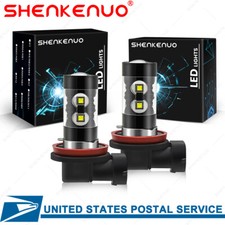 For 2013 2014 2015 Lexus Gs350 Cob Led Fog Light Conversion Kit 6000k White Bulb