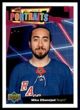 2020-21 UD Series 1 Portraits #P-9 Mika Zibanejad - New York Rangers