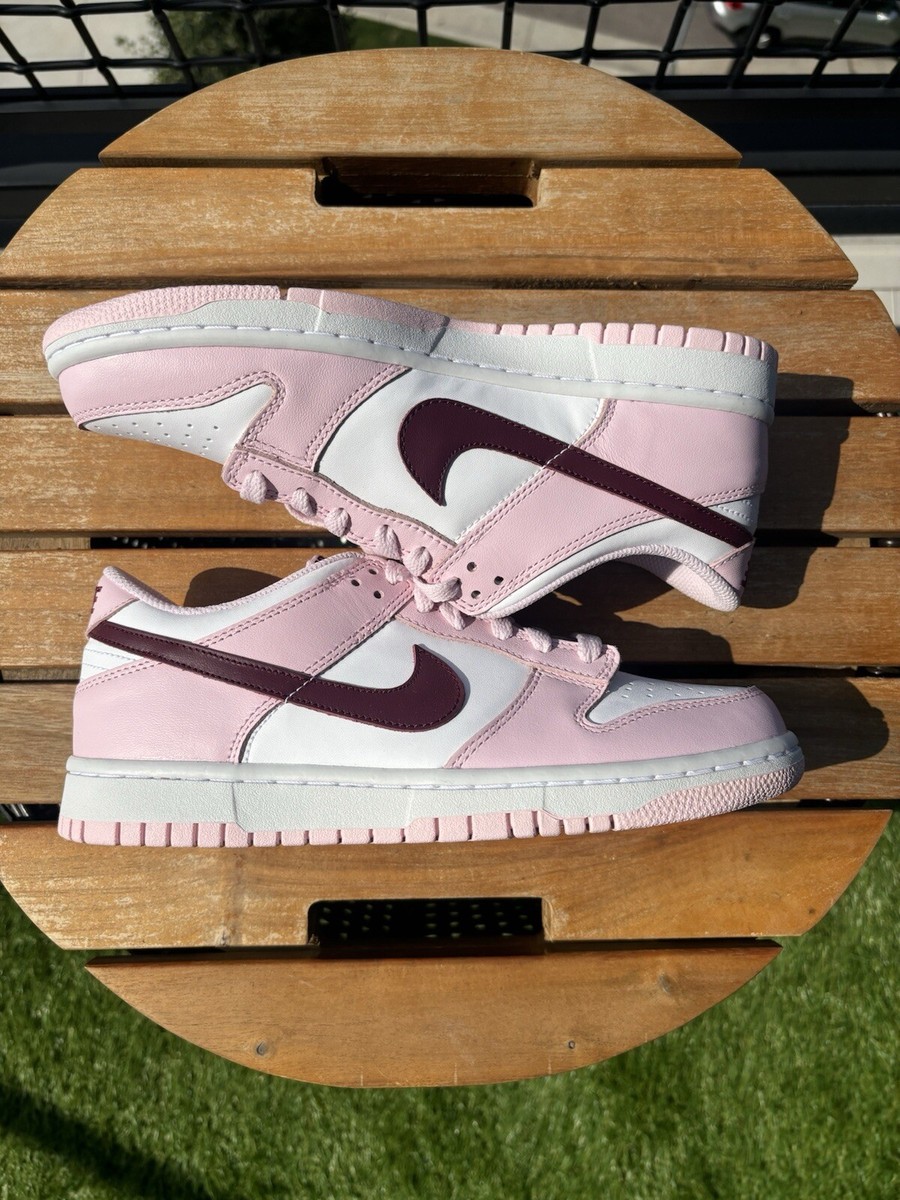Nike Dunk Low GS Pink Foam Beetroot White CW1590-601 Size 7Y