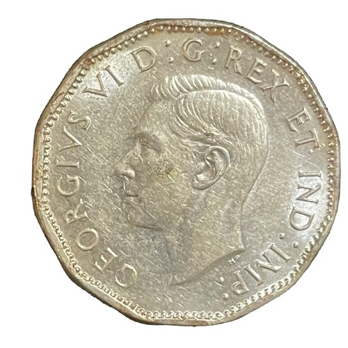 1945 WWII Victory V Nickel Canada 5 Cents Five Coin Lot Chrome Plated Steel King - Bild 8 von 18
