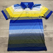 Nike 6.0 Black Polo Shirt Mens Size Youth Large 14-16 Striped Shirt