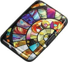 ELFISH Mini RFID Aluminum Wallet Credit Cards Holder Business Card Case Metal ID