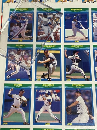 Griffey Jr 1990 Score Rising Stars Uncut Sheet. See Photos For Condition & Size! - Picture 5 of 9