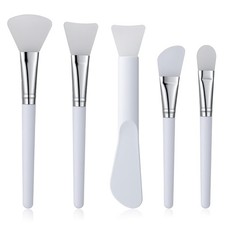 5Pcs Multiple Brush Applicator,Silicone Applicators,Soft Masks Spatula for Cl...