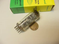 AMPEREX EZ80 6V4 TUBE Holland-made square getter (tested strong) *****