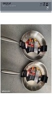 Menastyl Trinox 2 poêles inox 30 cm argenté compatible induction gaz électrique