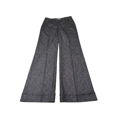 NWT Cabi Soho Speckle Trouser 230 Wide Leg Pants Grey Marl Womens Size 8 W32 L35