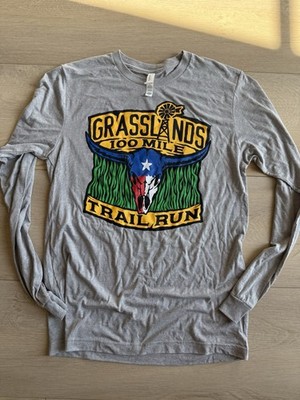 GRASSLANDS 100 mile Trail Run, Blaze Trails Running, MEDIUM Long sleeved t-shirt