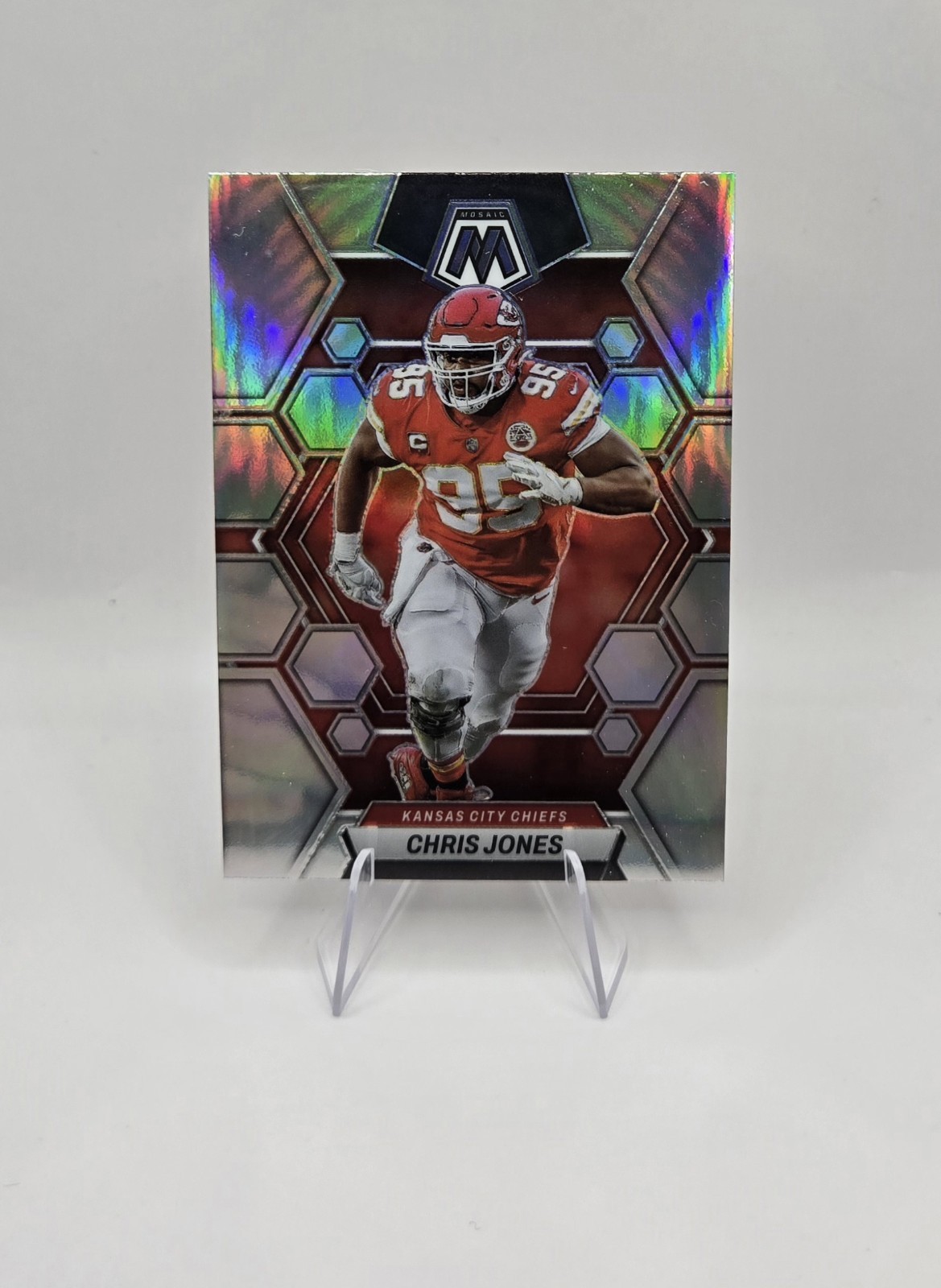 2023 Panini Mosaic - Chris Jones #114 Silver Prizm Kansas City Chiefs 