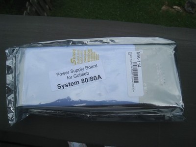 Power Supply Board for Gottlieb System 80 / 80A