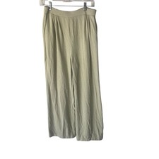 St. John Collection By Marie Gray Size 8 Santana Knit Wide Leg Light Green Pants