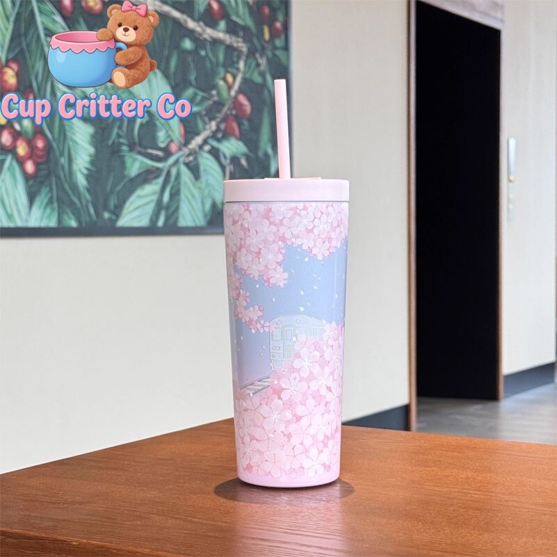 Authentic Starbucks China 2026 Sakura Pink and Blue 24oz SS