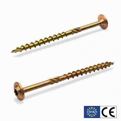 Tellerkopfschrauben 5/6/8/ mm Torx verzinkt ETA-Zulassung Konstruktionsschrauben
