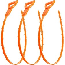 3 Pcs Flexible Drain Hair Cleaning Tool for Kitchen Sink Bathtub