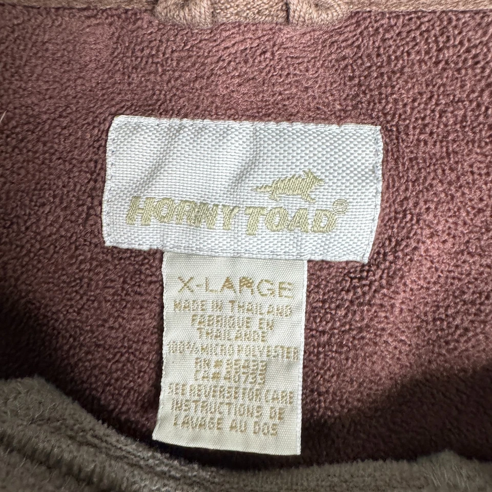 Vintage Horny Toad Mens Sweater Fleece XL Relaxed Fit Pullover Brown Crew Neck - Image 2 of 4