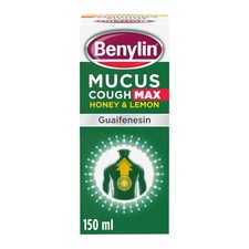 Image of Benylin Mucus Cough Max Honey and Lemon Flavour (1x 150ml) 100 mg/5 ml Cough