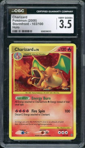 Charizard graded CGC 3.5 for sale on eBay