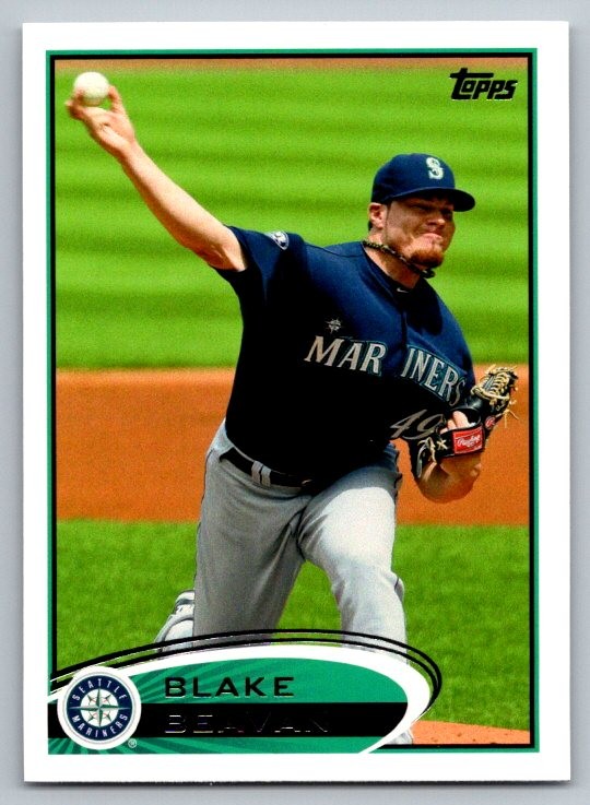 2012 Topps Blake Beavan #168a Seattle Mariners