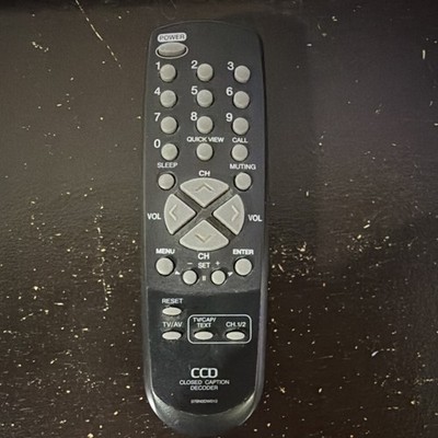 CCD Remote Control 076N0DW010 Black Closed Caption Decoder MPN 076N0DW010