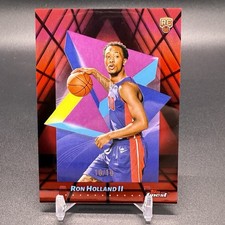 #/10! 🚨2024-25 Topps Finest RON HOLLAND II RC Detroit Pistons Rookie Red #31