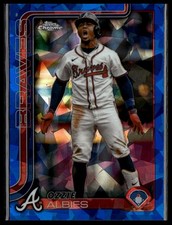 2025 Topps Chrome Sapphire Ozzie Albies #206 Atlanta Braves