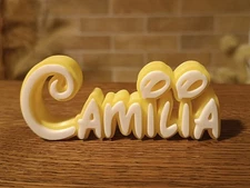 CAMILIA PERSONALIZE DISNEY NAME PLATE SIGN CUSTOM DOOR TAG WALL BEDROOM YELLOW