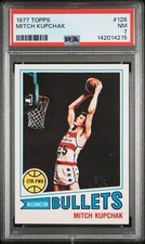 1977 Topps Basketball #128 Mitch Kupchak ROOKIE CARD PSA NM 7 142014215