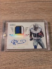 2012 Panini National Treasures Dez Bryant Auto 3 Color Game Used Patch /15 NFL
