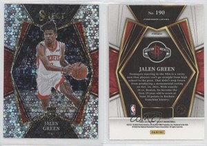 2021-22 Panini Select Premier Level Disco Prizm Jalen Green #190 Rookie RC