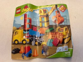 Lego Duplo 10813 Big Construction Site - Bulldozer, Digger, Dump Truck COMPLETE!