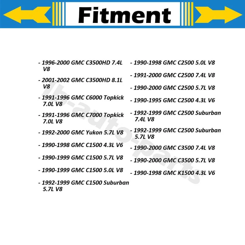 Conector de mangueira aquecedor HVAC para GMC C2500 1990 1991 1992 1993 1994 1995 1996 1997 - Imagem 2 de 4