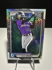 2024 Bowman Chrome Mega Box Mojo Refractor 1st #BCP-200 Eriel Dihigo Rockies