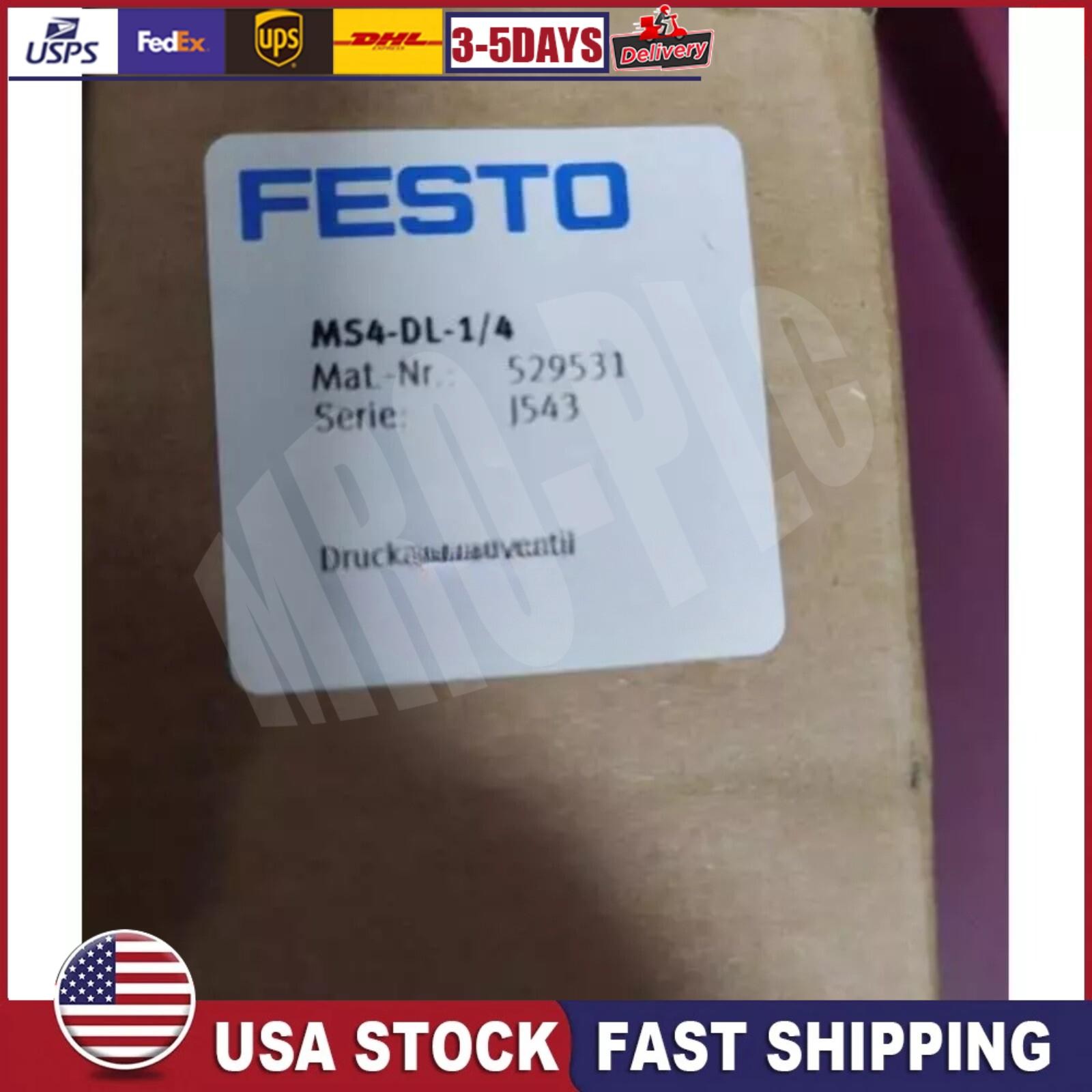 New MS4-DL-1/4 Festo 529531 Fast Shipping Soft start valve