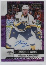2017 O-Pee-Chee Platinum Rookie Autos Violet Pixels Vladislav Kamenev Auto f0l