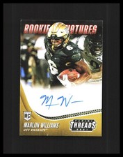 2021 Marlon Williams Rookie Auto Chronicles Threads DP #TS-MLW UCF Knights