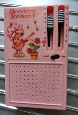 Strawberry Shortcake Portable Transistor Radio Vintage 80s Tested Working