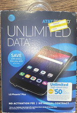 AT T Prepaid LG Phoenix Plus 4G Unlimited Talk Data, No Annual Contract