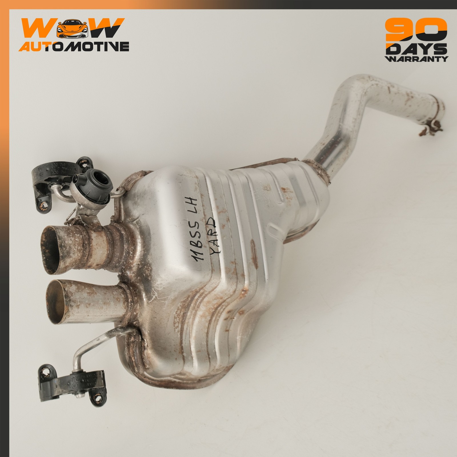 04-13 BENTLEY CONTINENTAL SUPERSPORTS REAR LEFT RIGHT EXHAUST MUFFLER SET OEM