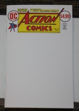 DC Action Comics #419 FACSIMILE BLANK Sketch Cover Variant -