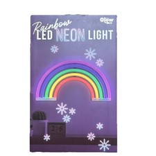 Glow Rainbow LED Neon Light Multicolor Wall Mount Battery USB Powered