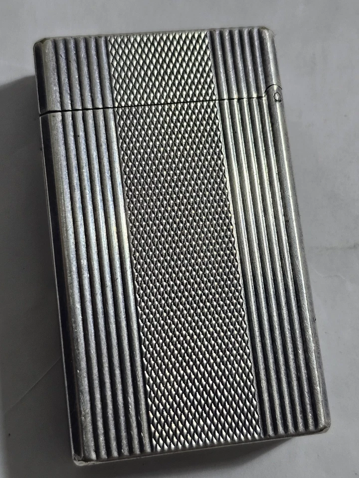 Magnifique Vintage Briquet St Dupont argent À Rechargé ! - Imagen 3 de 4